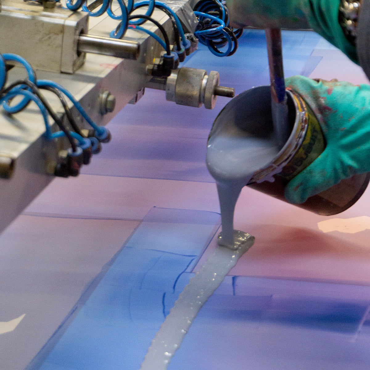 encre versee pour impression