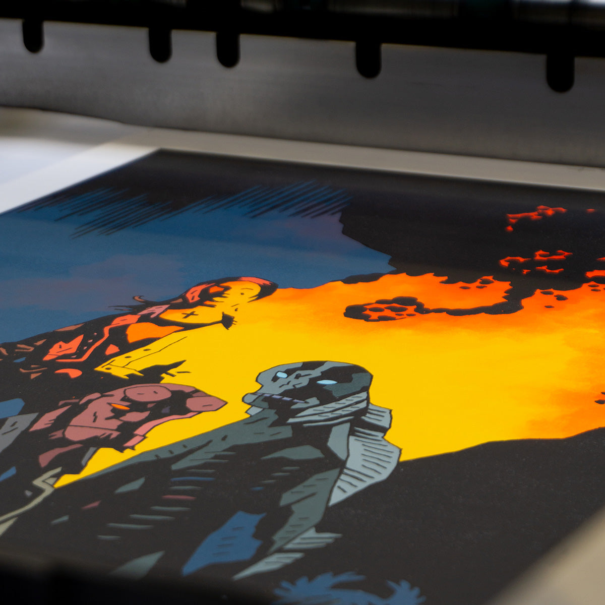 etape impression affiche hellboy 2